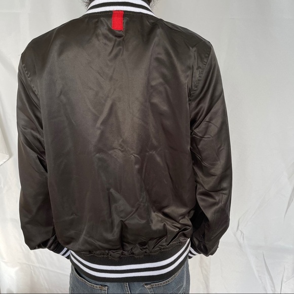 Del Toro, New, Men, Satin Bomber Reversible Jacket - Picture 4 of 8